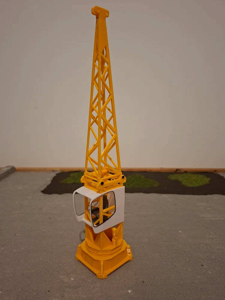 1:50 Scale DIY Tower Crane Cabin & A Frame Load
