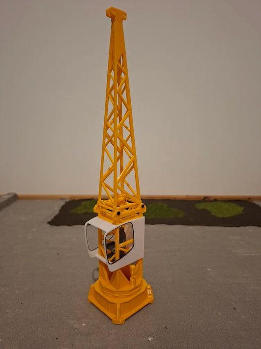 1:50 Scale DIY Tower Crane Cabin & A Frame Load