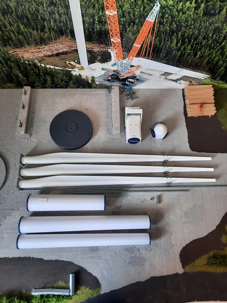 1:64 Scale Model Wind Turbine Assembled