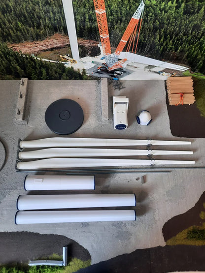 1:64 Scale Model Wind Turbine Assembled