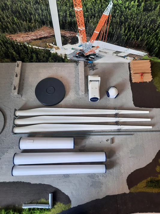 1:64 Scale Model Wind Turbine Assembled