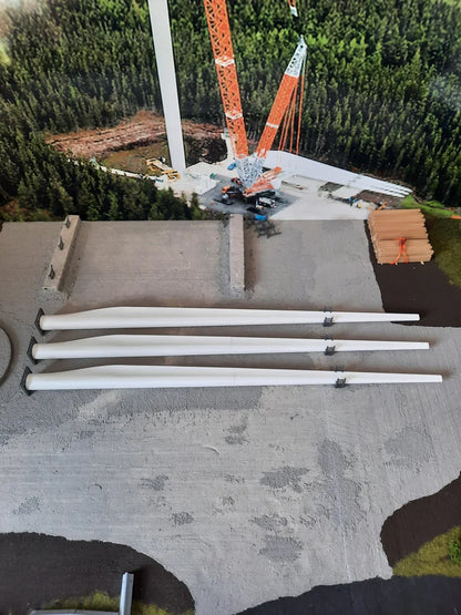 1:64 Scale Model Wind Turbine Assembled