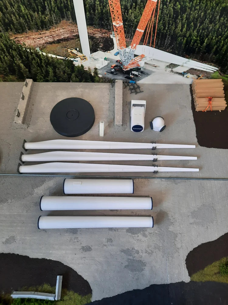 1:76 Scale Vestas V100 Wind Turbine Assembled