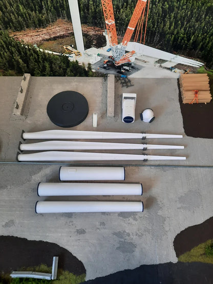 1:76 Scale Vestas V100 Wind Turbine Assembled