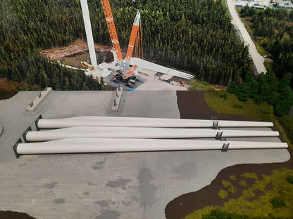 1:50 Scale Assembled Model Wind Turbine