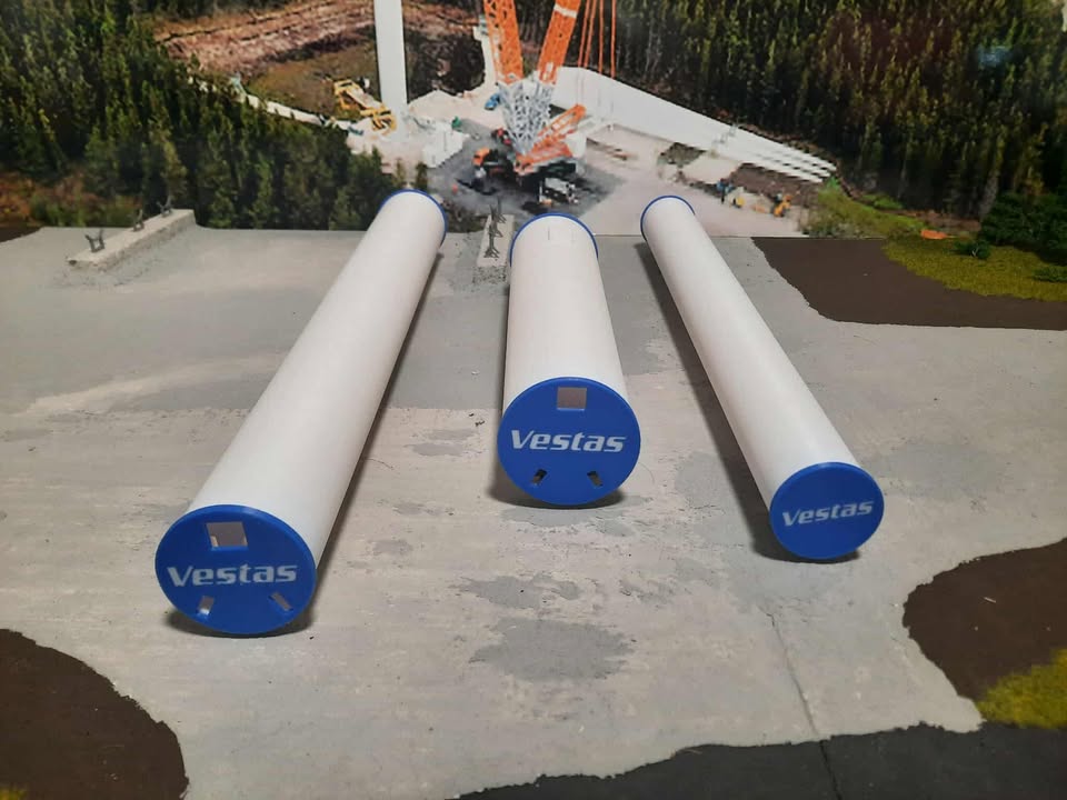 1:50 Scale Assembled Model Wind Turbine