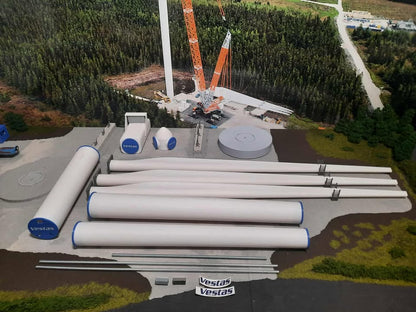 1:50 Scale Assembled Model Wind Turbine