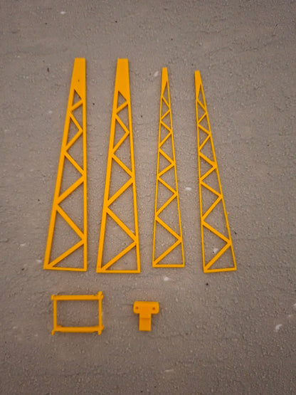 1:50 Scale DIY Tower Crane Cabin & A Frame Load