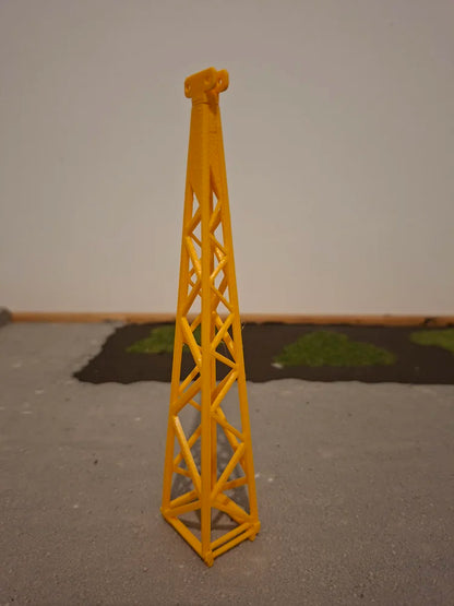 1:50 Scale DIY Tower Crane Cabin & A Frame Load
