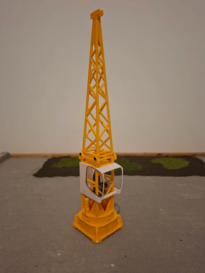 1:50 Scale DIY Tower Crane Cabin & A Frame Load