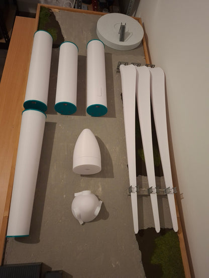 1:50 Scale Enercon Style Wind Turbine Assembled Kit