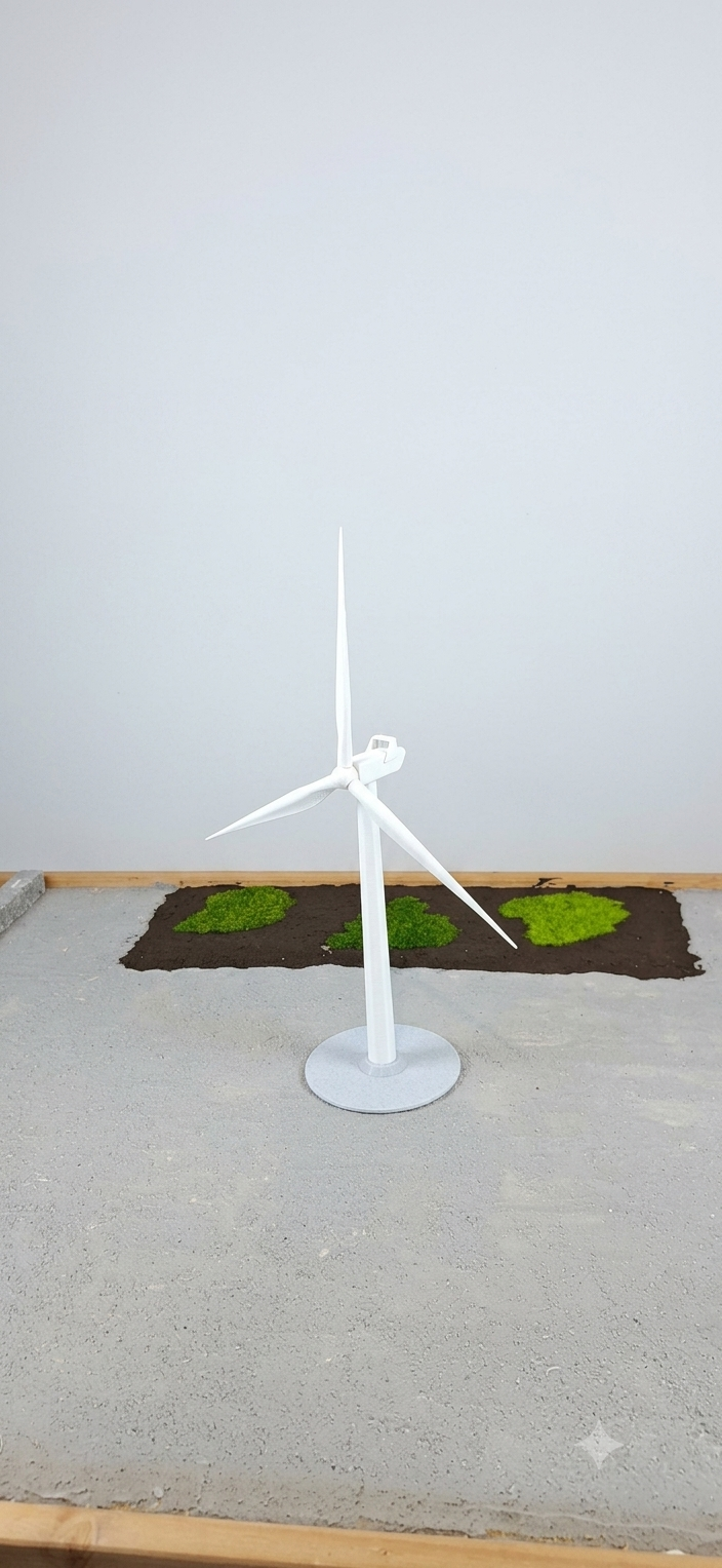 Desktop Miniature Wind Turbine - Scale Model Type 1
