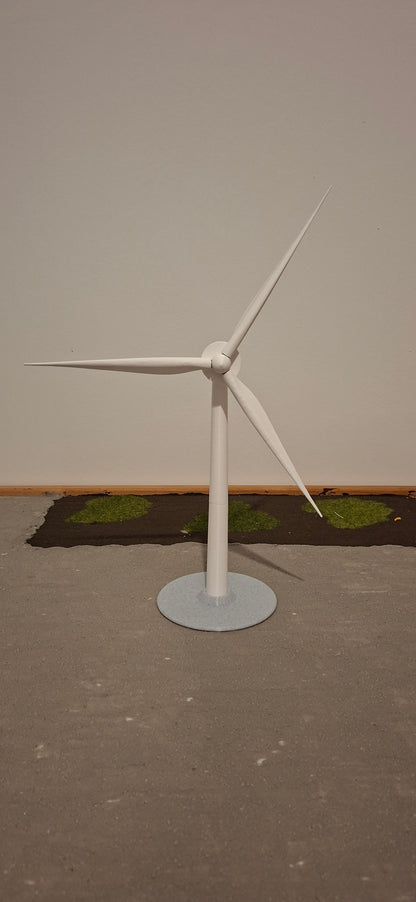 Desktop Miniature Wind Turbine - Scale Model Type 3 White