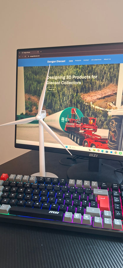 Desktop Miniature Wind Turbine - Scale Model Type 1