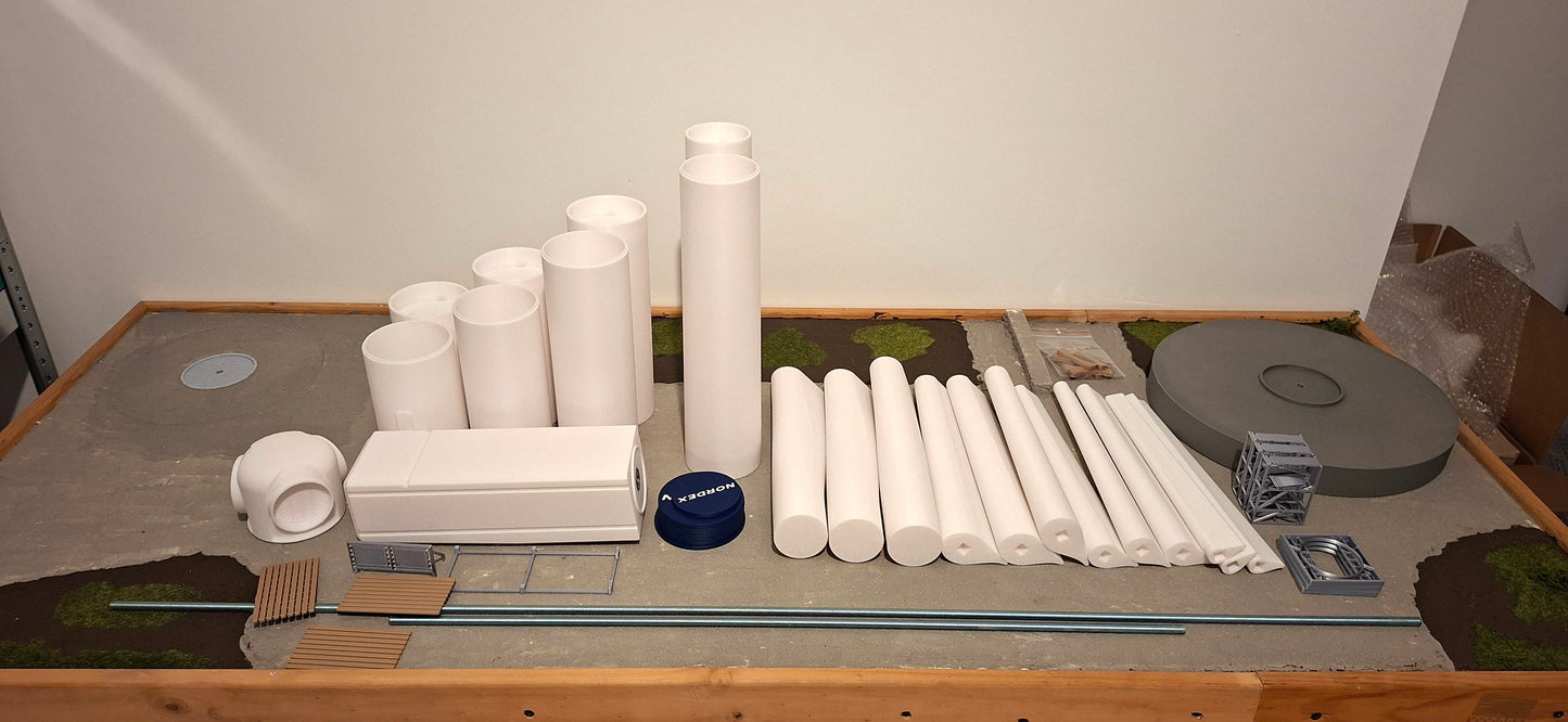 1:50 Scale Model Wind Turbine DIY KIT Type 2
