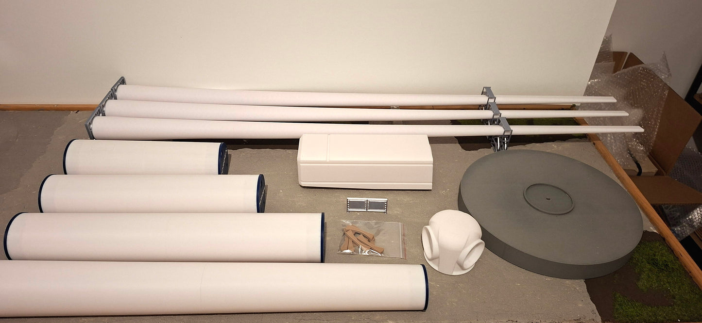 1:50 Scale Assembled Model Wind Turbine Type 2