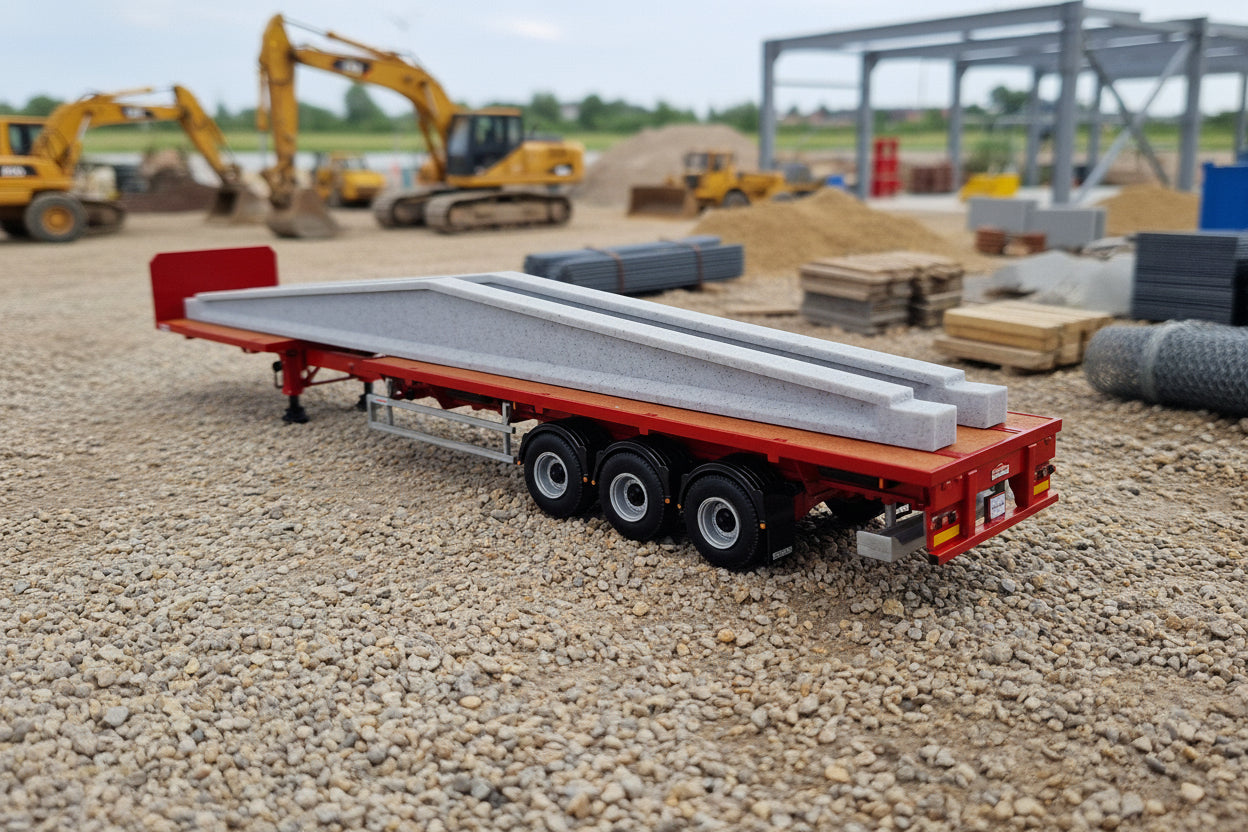 1:50 Scale Precast Roof Beams. 3D Printed. Set of 2