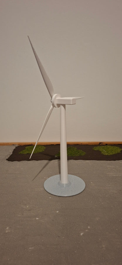 Desktop Miniature Wind Turbine - Scale Model Type 3 White