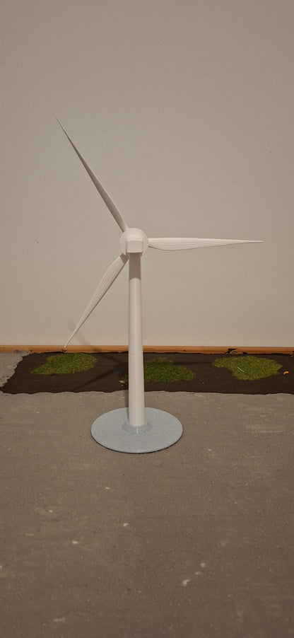Desktop Miniature Wind Turbine - Scale Model Type 3 White