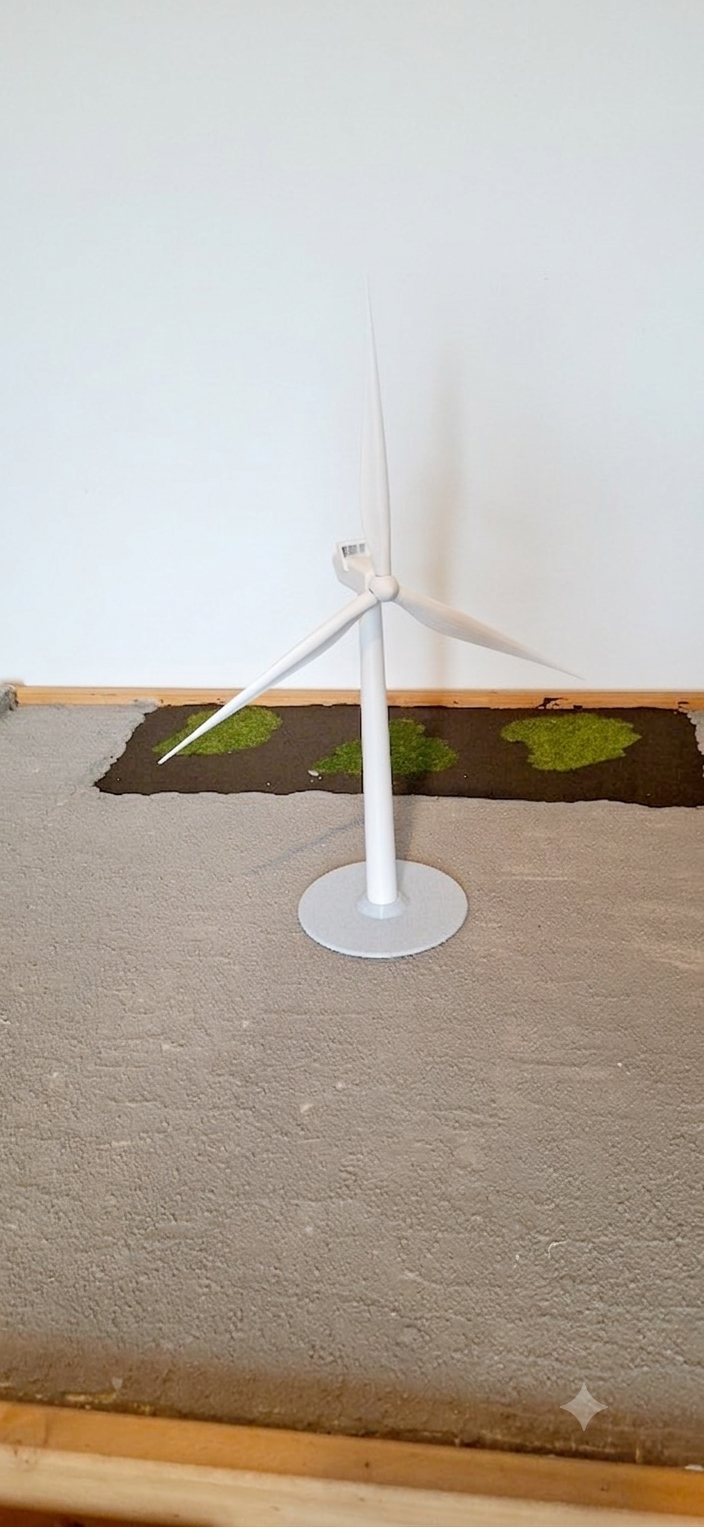 Desktop Miniature Wind Turbine - Scale Model Type 1
