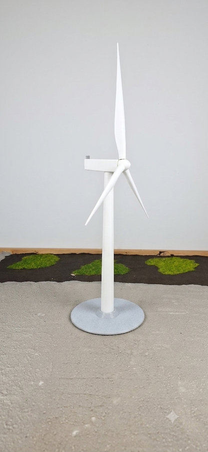 Desktop Miniature Wind Turbine - Scale Model Type 2 White